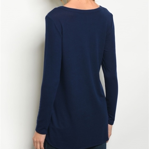 Navy Polka Dot Top - Picture 2 of 2